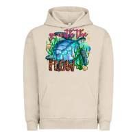 Pigment French Oak go with the flow Urban Hoodie - AdoDesignShop