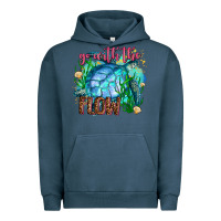 Pigment Midnight Navy go with the flow Urban Hoodie - AdoDesignShop