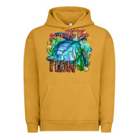Pigment Peanut Butter go with the flow Urban Hoodie - AdoDesignShop