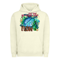 Pigment Pistachio go with the flow Urban Hoodie - AdoDesignShop
