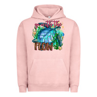 Pigment Salmon go with the flow Urban Hoodie - AdoDesignShop