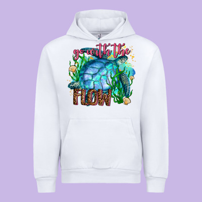 Go With The Flow Urban Hoodie Designed By Adodesignshop