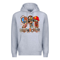 Heather Grey 911 dispatcher Premium Hoodie - AdoDesignShop