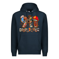 Navy 911 dispatcher Premium Hoodie - AdoDesignShop
