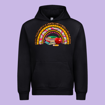 Back To School Rainbow Urban Hoodie Designed By Adodesignshop