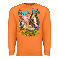 Carrot chicken pig horse farm life Premium Sweatshirt - texasbilliewilder
