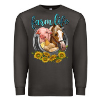 Smoke chicken pig horse farm life Premium Sweatshirt - texasbilliewilder