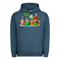 Pigment Midnight Navy puerto rico coffee cups Urban Hoodie - AdoDesignShop