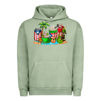 Pigment Oil Green puerto rico coffee cups Urban Hoodie - AdoDesignShop