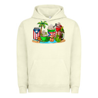 Pigment Pistachio puerto rico coffee cups Urban Hoodie - AdoDesignShop