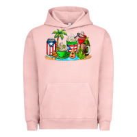 Pigment Salmon puerto rico coffee cups Urban Hoodie - AdoDesignShop