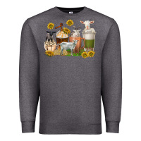 Charcoal Heather coffee cups goats Premium Sweatshirt - texasbilliewilder