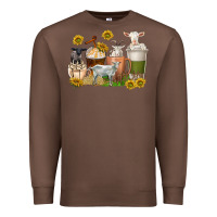 Chestnut coffee cups goats Premium Sweatshirt - texasbilliewilder