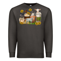 Smoke coffee cups goats Premium Sweatshirt - texasbilliewilder