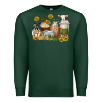Sports Green coffee cups goats Premium Sweatshirt - texasbilliewilder