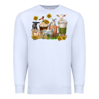 White coffee cups goats Premium Sweatshirt - texasbilliewilder
