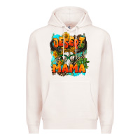 Pale Pink desert mama   leopard Premium Hoodie - AdoDesignShop