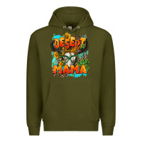 Army Green desert mama   leopard Premium Hoodie - AdoDesignShop