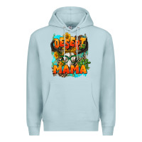 Blue Mist desert mama   leopard Premium Hoodie - AdoDesignShop