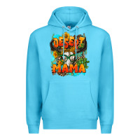 Ocean Blue desert mama   leopard Premium Hoodie - AdoDesignShop
