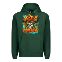 Sports Green desert mama   leopard Premium Hoodie - AdoDesignShop