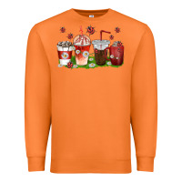 Carrot coffee cups lady bug with daisies Premium Sweatshirt - texasbilliewilder