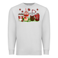 Dove Grey coffee cups lady bug with daisies Premium Sweatshirt - texasbilliewilder