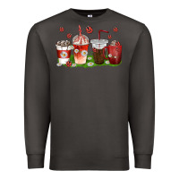 Smoke coffee cups lady bug with daisies Premium Sweatshirt - texasbilliewilder