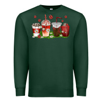 Sports Green coffee cups lady bug with daisies Premium Sweatshirt - texasbilliewilder