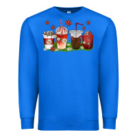 True Royal coffee cups lady bug with daisies Premium Sweatshirt - texasbilliewilder