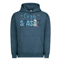 Pigment Midnight Navy cozy season gnome coffee Urban Hoodie - JahusDesignShop