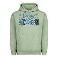 Pigment Oil Green cozy season gnome coffee Urban Hoodie - JahusDesignShop