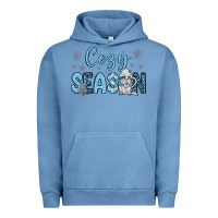 Pigment Pebble Blue cozy season gnome coffee Urban Hoodie - JahusDesignShop