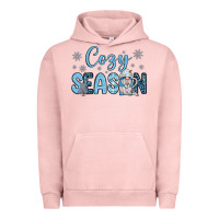 Pigment Salmon cozy season gnome coffee Urban Hoodie - JahusDesignShop