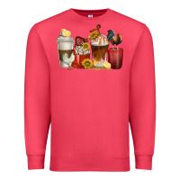Cardinal coffee cups rooster Premium Sweatshirt - texasbilliewilder