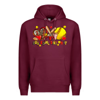 Burgundy rub some dirt on it Premium Hoodie - AdoDesignShop