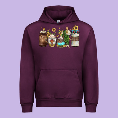 San Judas Coffee Urban Hoodie Designed By Jahusdesignshop