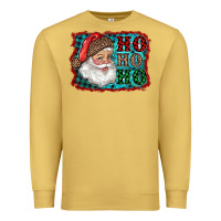Antique Gold Santa Ho Ho Ho Premium Sweatshirt - RanaPortraitStore