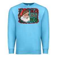 Ocean Blue Santa Ho Ho Ho Premium Sweatshirt - RanaPortraitStore