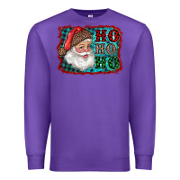 Purple Santa Ho Ho Ho Premium Sweatshirt - RanaPortraitStore