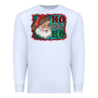 White Santa Ho Ho Ho Premium Sweatshirt - RanaPortraitStore
