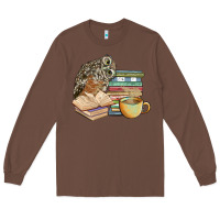 Chestnut owl and books Long Sleeve Tee - BarkalooDesign