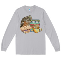 Moon Dust owl and books Long Sleeve Tee - BarkalooDesign