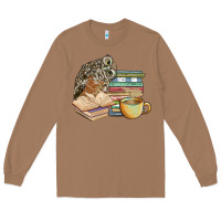 Toasted Coconut owl and books Long Sleeve Tee - BarkalooDesign