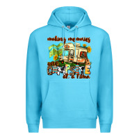 Ocean Blue making memories one campsite at a time Premium Hoodie - AdoDesignShop
