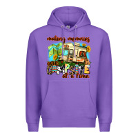 Purple making memories one campsite at a time Premium Hoodie - AdoDesignShop