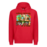 Red making memories one campsite at a time Premium Hoodie - AdoDesignShop