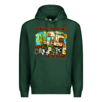 Sports Green making memories one campsite at a time Premium Hoodie - AdoDesignShop
