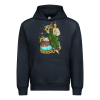 Navy san judas coffee cup sunflower Urban Hoodie - JahusDesignShop