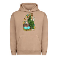 Pigment Burro san judas coffee cup sunflower Urban Hoodie - JahusDesignShop